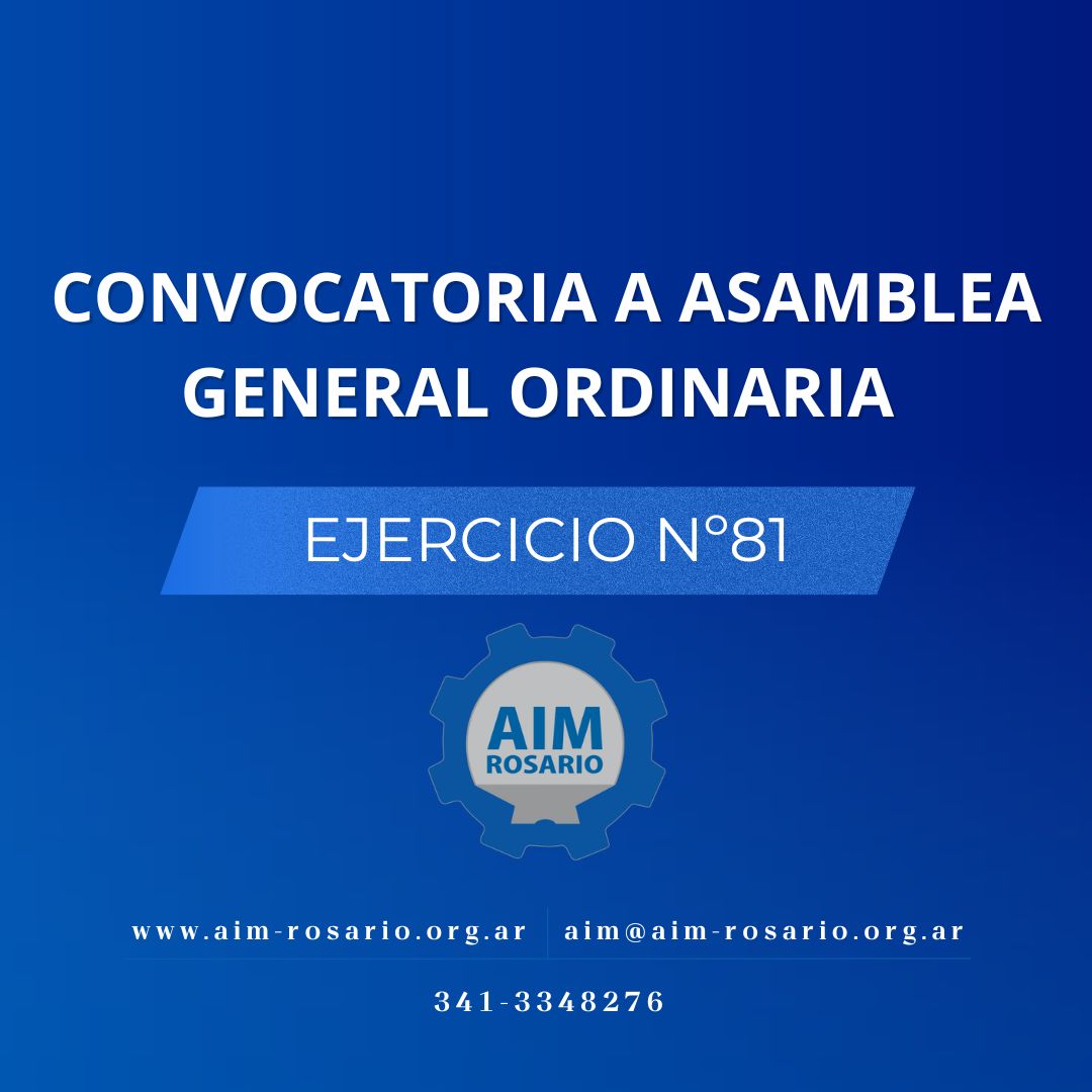 CONVOCATORIA ASAMBLEA GENERAL ORDINARIA - Ejercicio Nº81